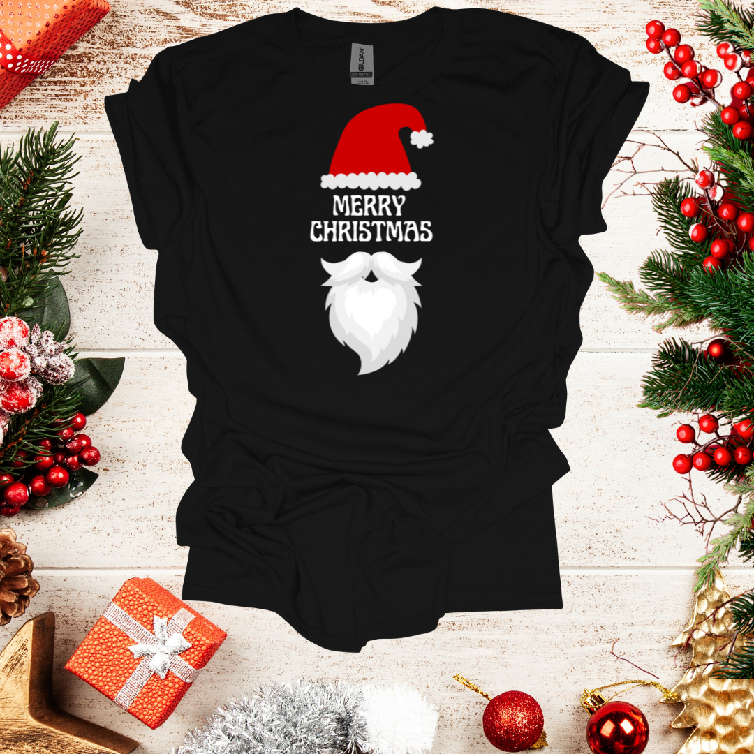 Unisex Santa Hat Merry Christmas T-Shirt