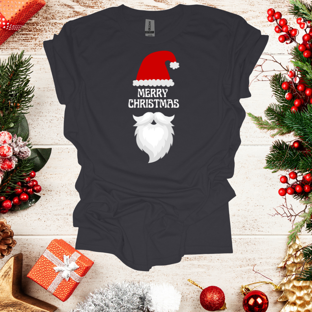 Unisex Santa Hat Merry Christmas T-Shirt