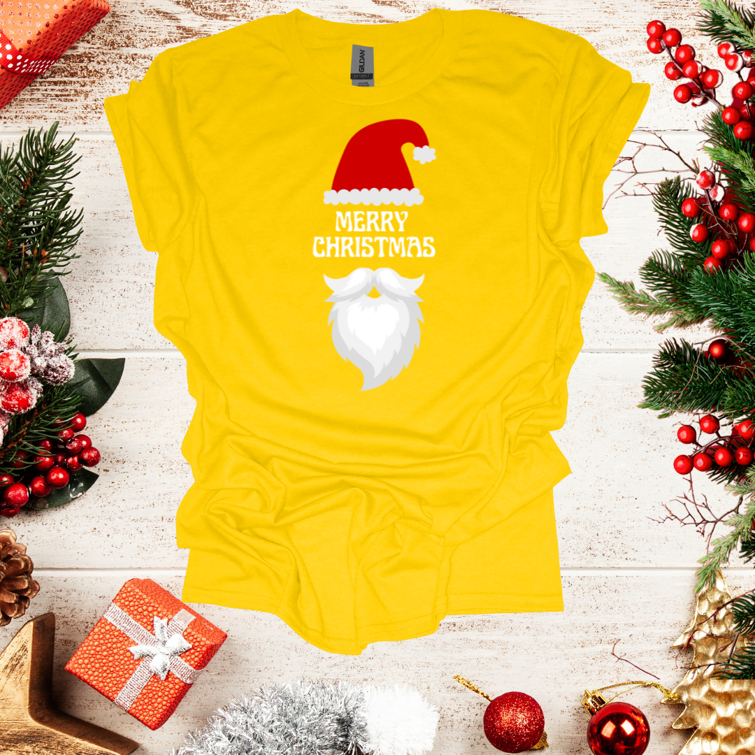 Unisex Santa Hat Merry Christmas T-Shirt