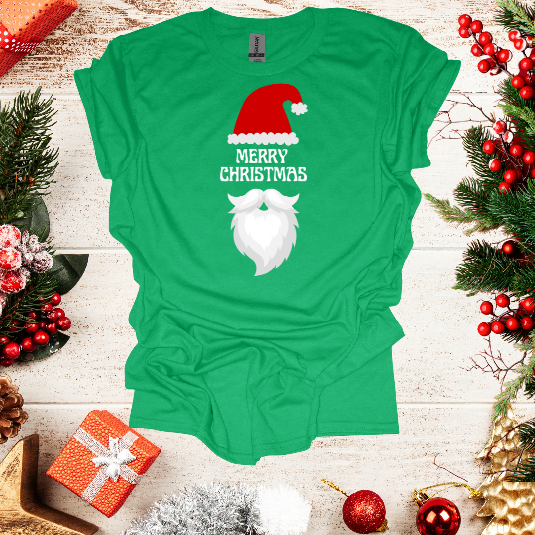 Unisex Santa Hat Merry Christmas T-Shirt