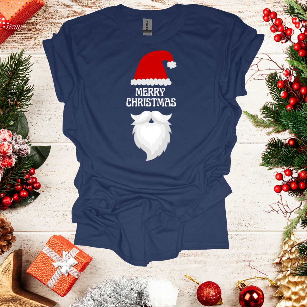 Unisex Santa Hat Merry Christmas T-Shirt