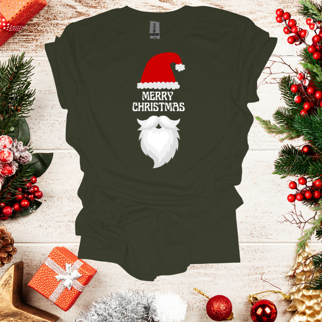 Unisex Santa Hat Merry Christmas T-Shirt