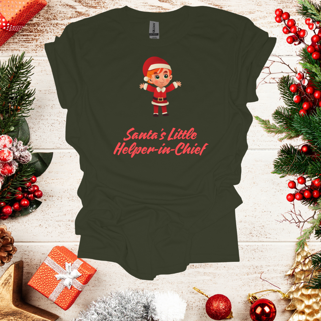 Unisex Santa's Lil Helper Boy T-Shirt