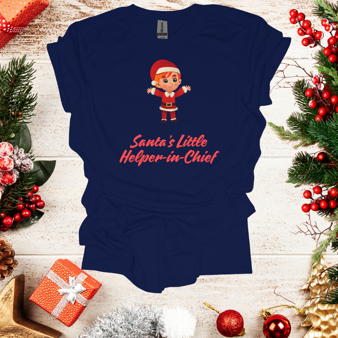 Unisex Santa's Lil Helper Boy T-Shirt