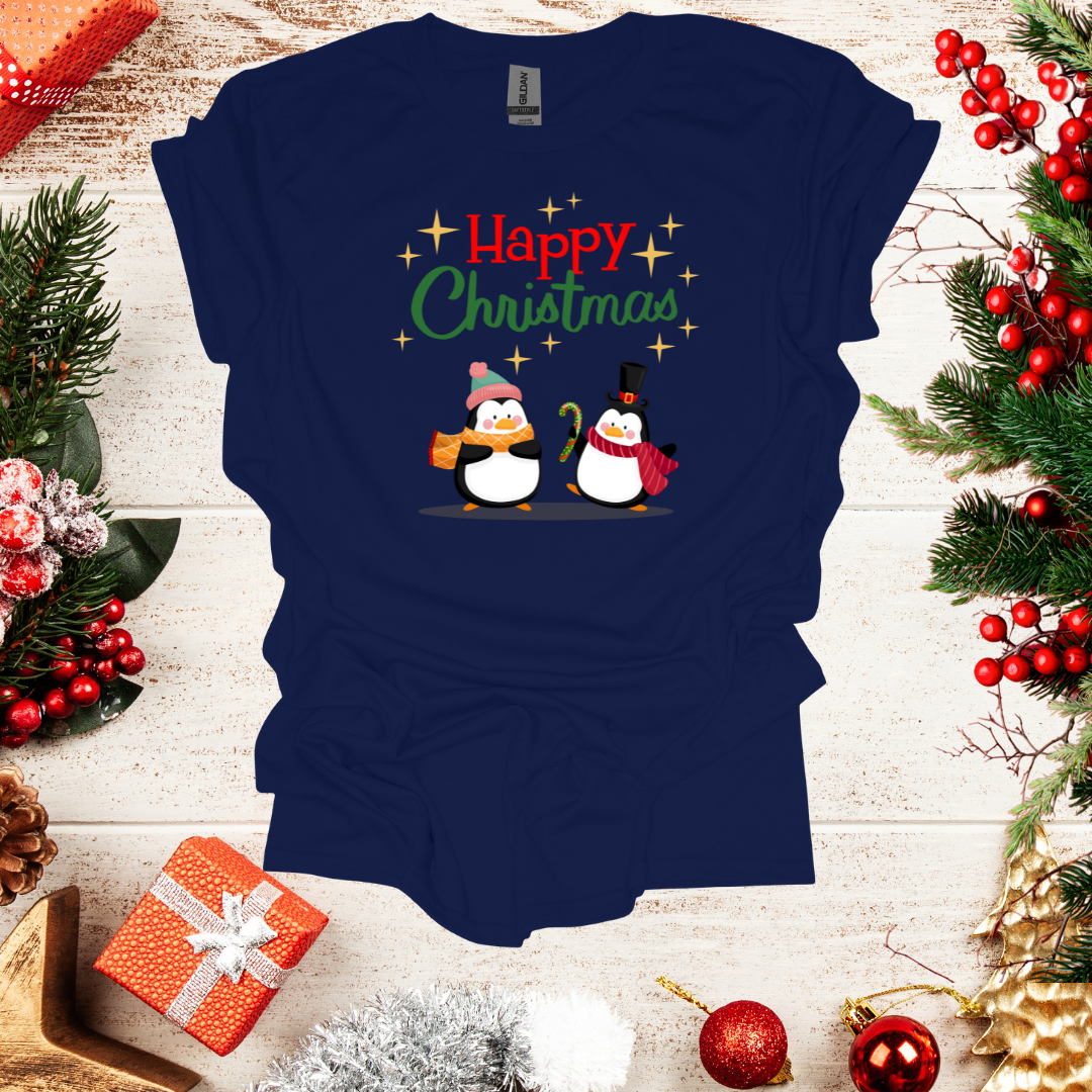 Unisex Penguin Christmas T-Shirt