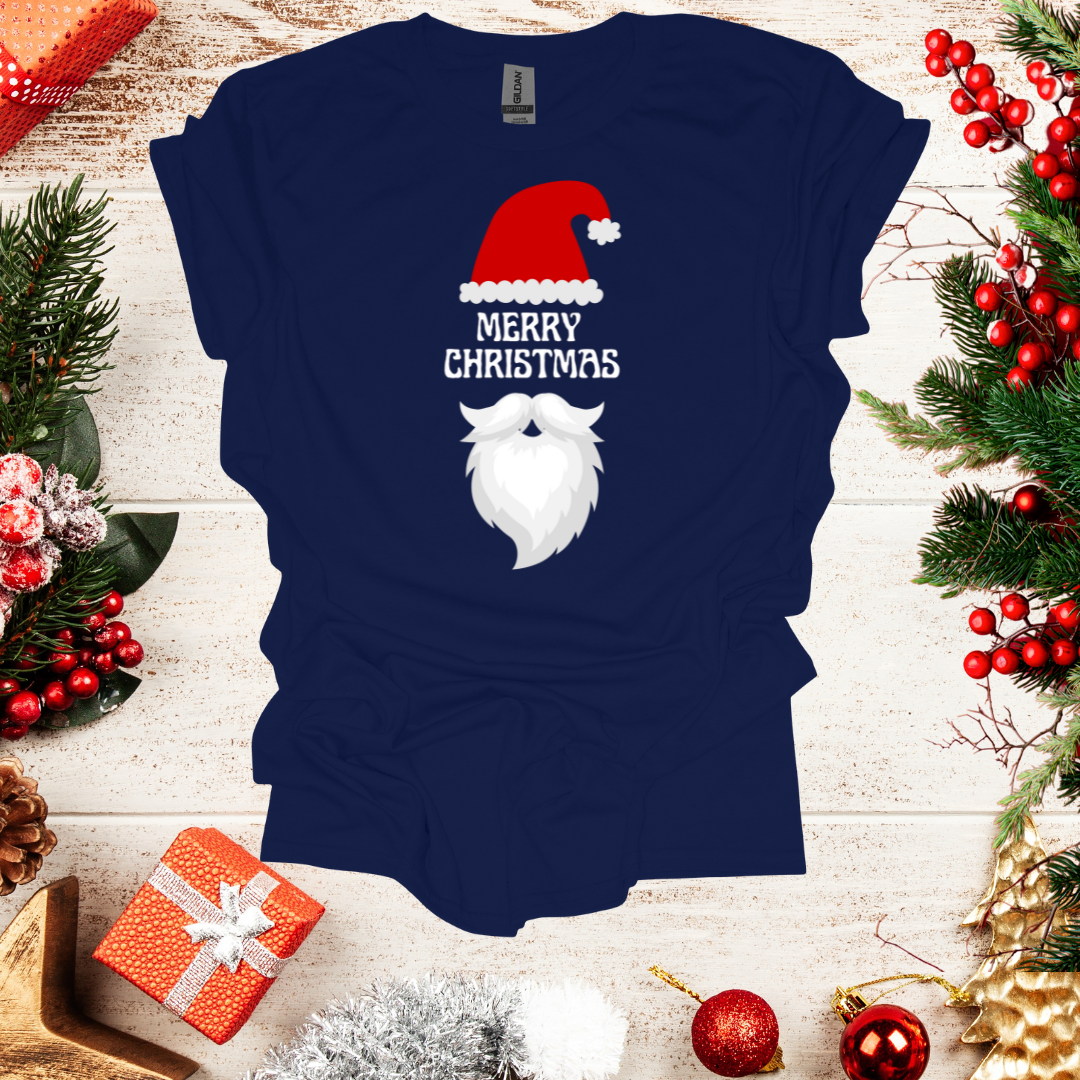 Unisex Santa Hat Merry Christmas T-Shirt
