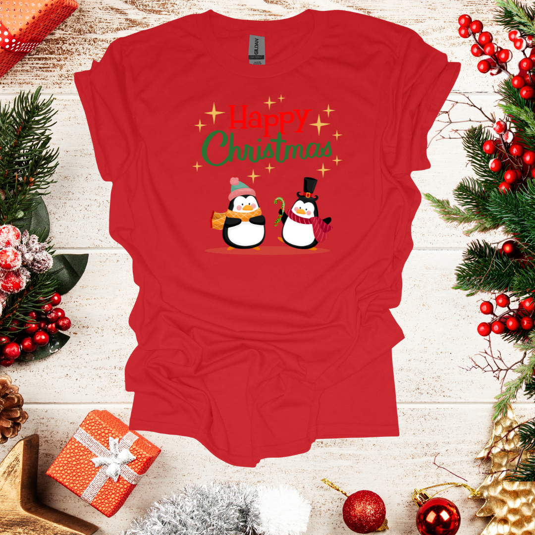 Unisex Penguin Christmas T-Shirt