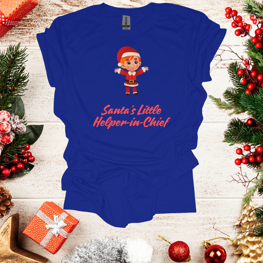 Unisex Santa's Lil Helper Boy T-Shirt