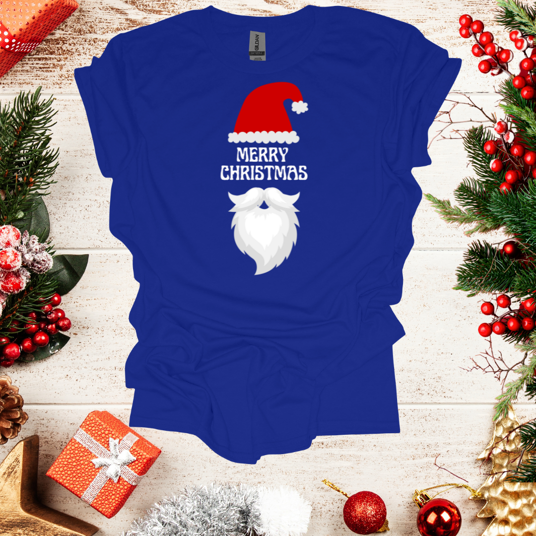 Unisex Santa Hat Merry Christmas T-Shirt