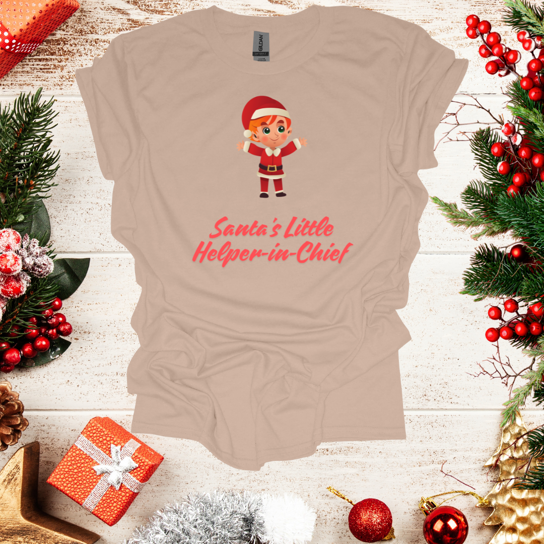 Unisex Santa's Lil Helper Boy T-Shirt