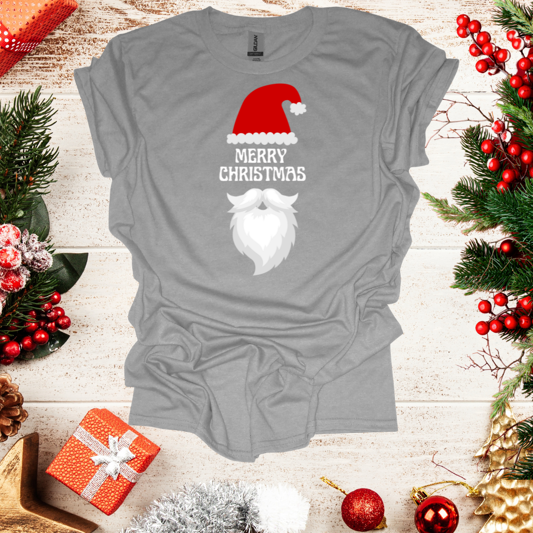 Unisex Santa Hat Merry Christmas T-Shirt