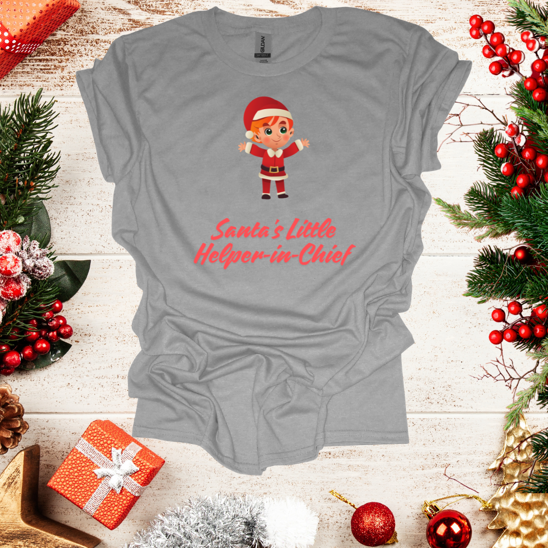 Unisex Santa's Lil Helper Boy T-Shirt