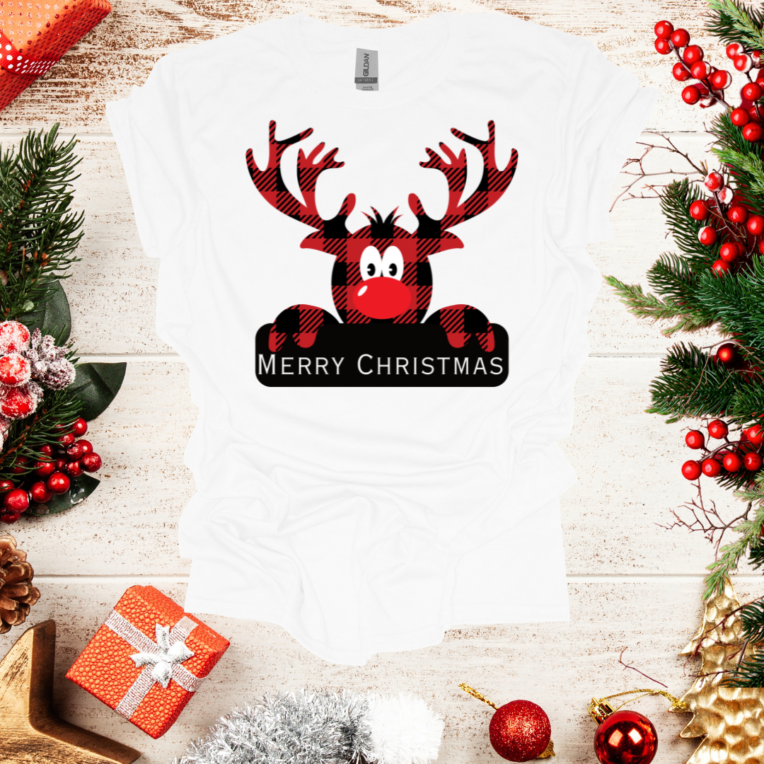 Unisex Moose Merry Christmass T-Shirt