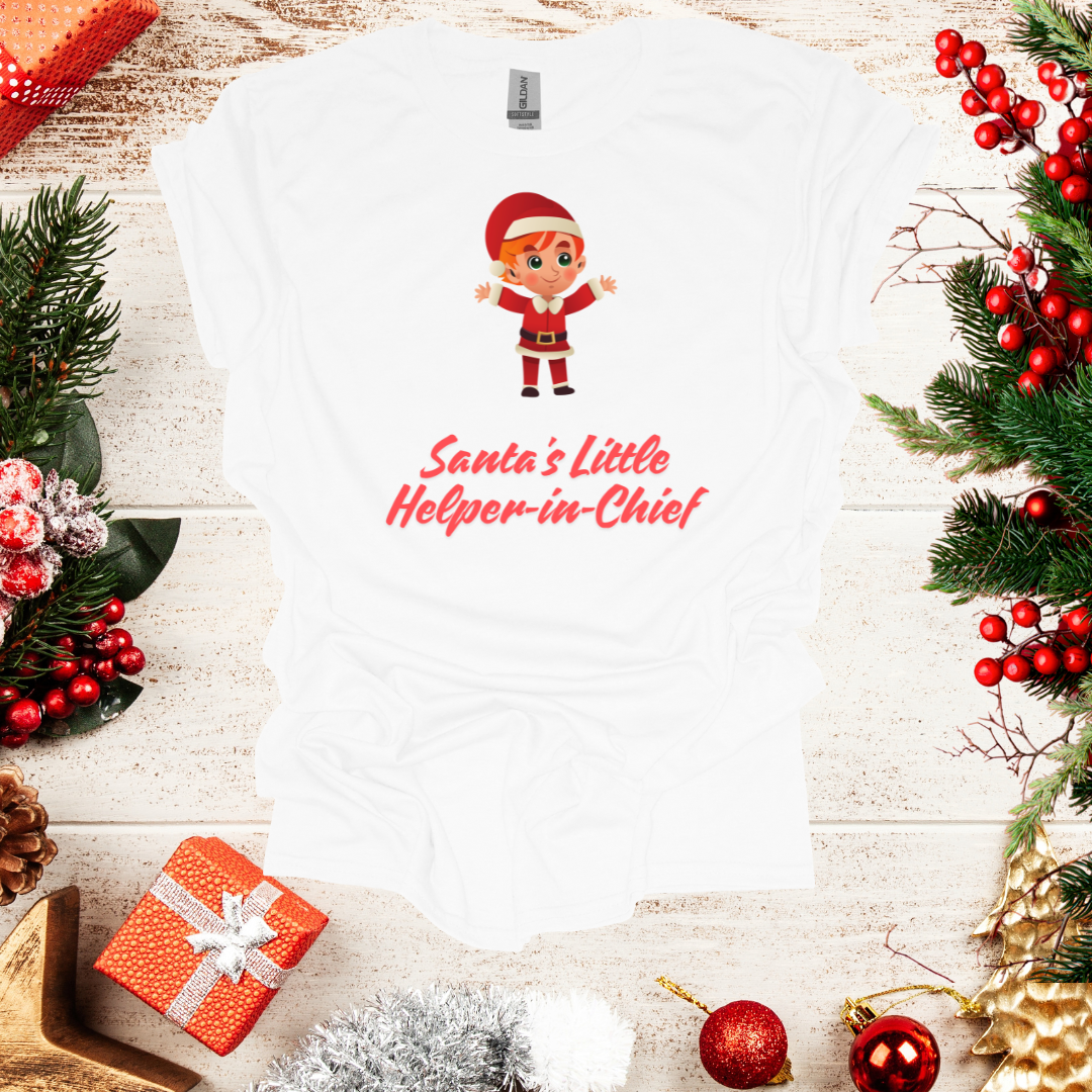 Unisex Santa's Lil Helper Boy T-Shirt