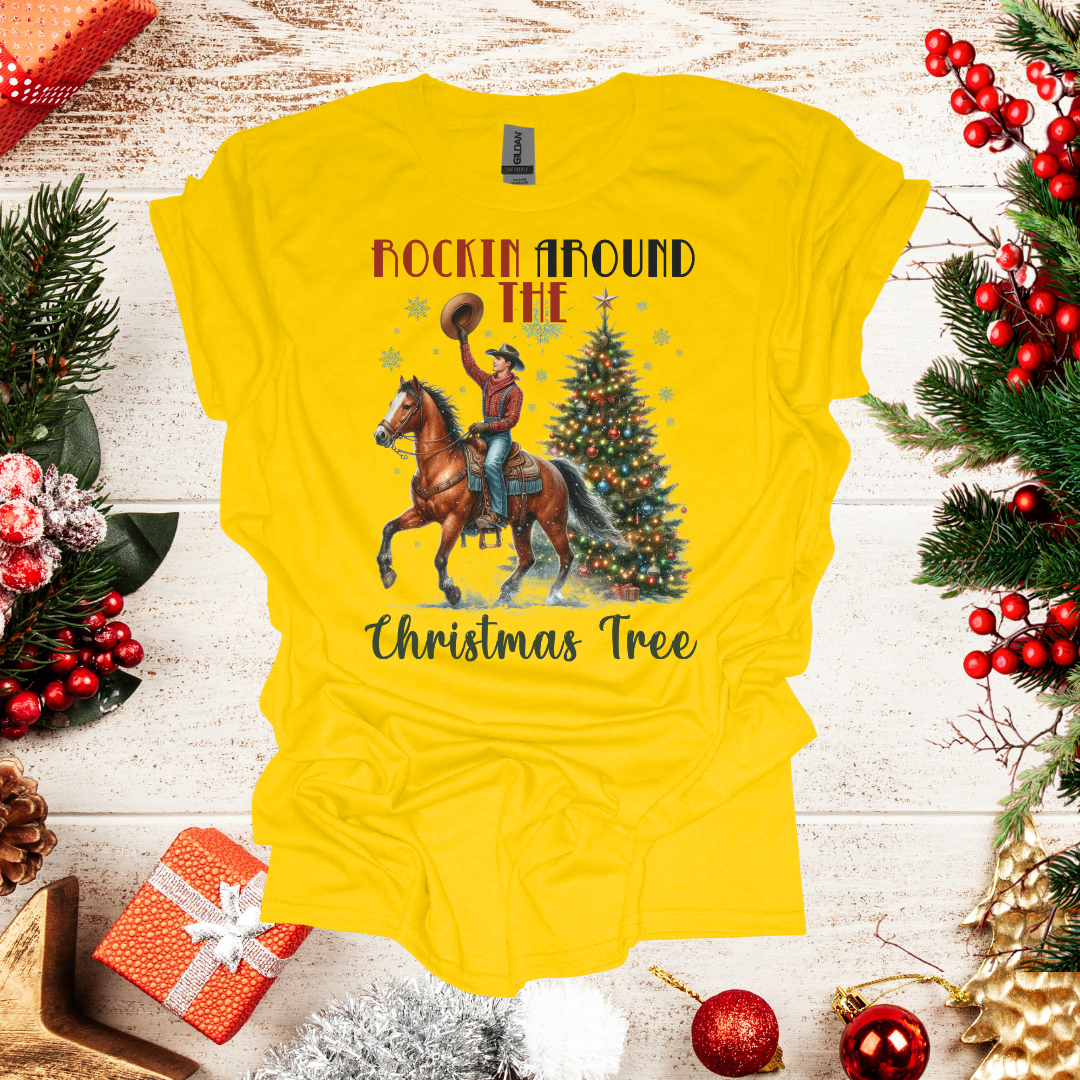 Unisex Rocking Around the Christmas Tree T-Shirt