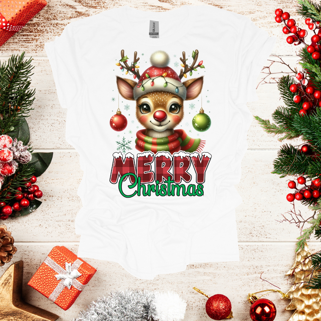 Unisex Cute Raindeer T-Shirt