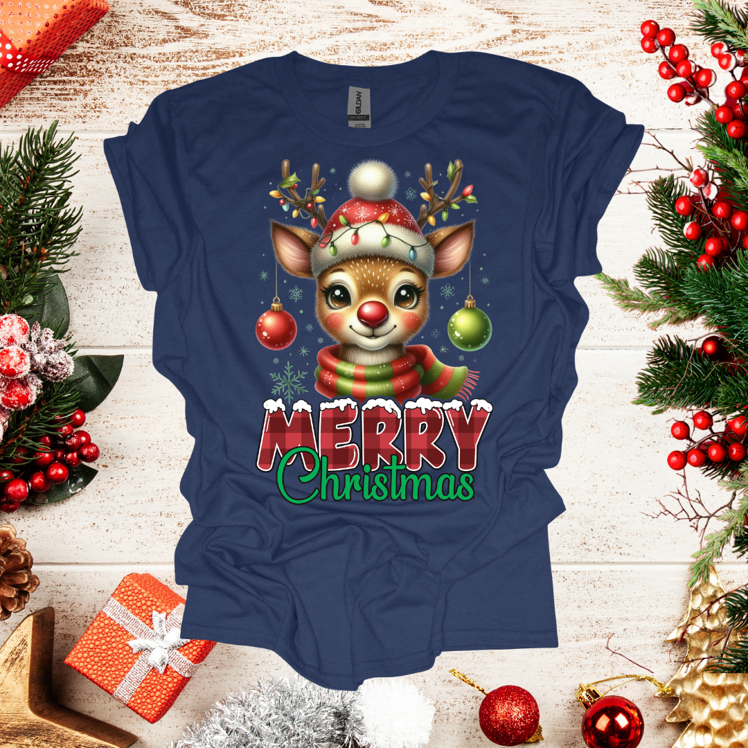 Unisex Cute Raindeer T-Shirt