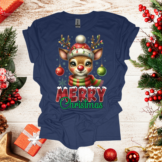 Unisex Cute Raindeer T-Shirt