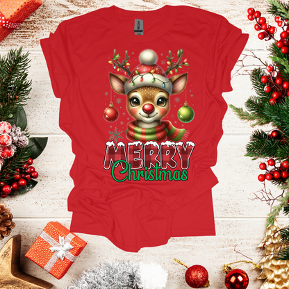 Unisex Cute Raindeer T-Shirt