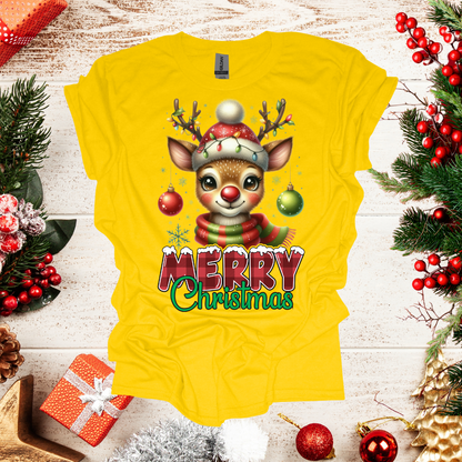 Unisex Cute Raindeer T-Shirt