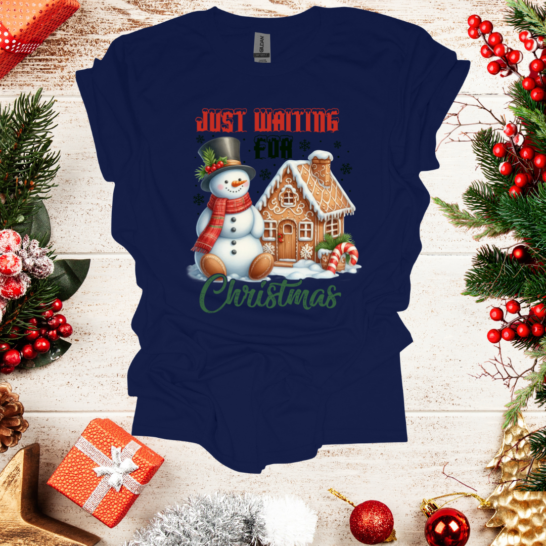 Unisex Just Waiting for Christmas T-Shirt