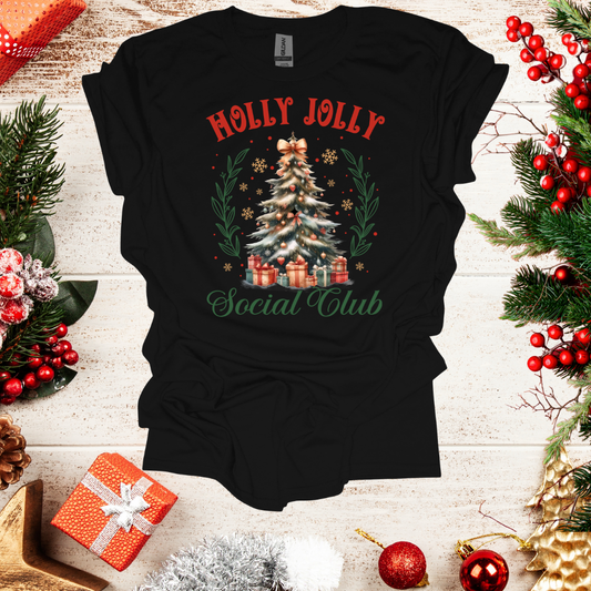 Unisex Holly Jolly Social Club T-Shirt