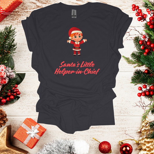 Unisex Santa's Lil Helper Boy T-Shirt