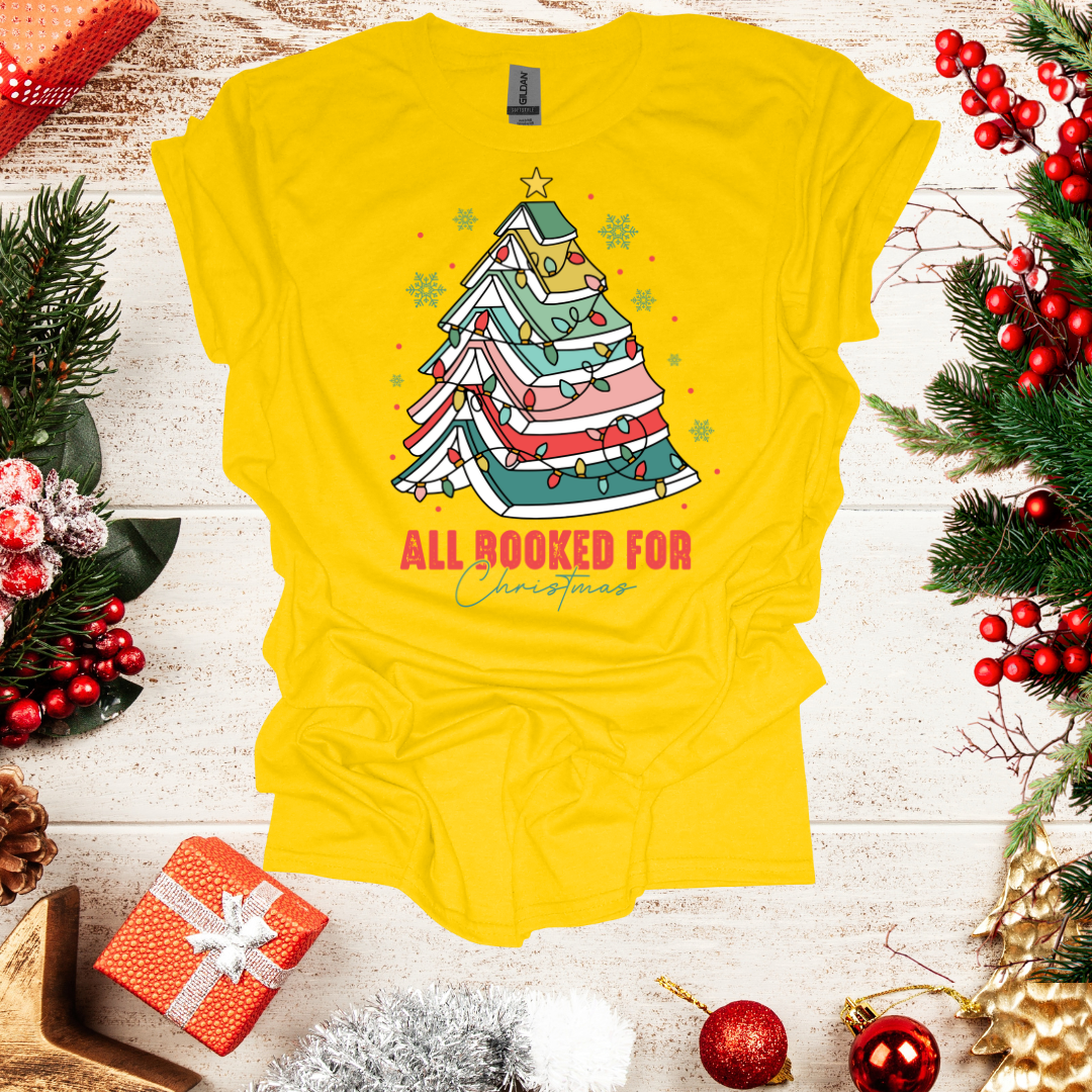 Unisex Book Christmas Tree T-Shirt