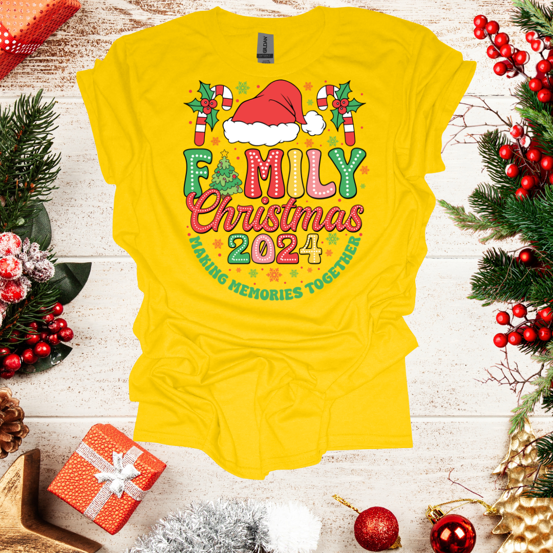 Unisex Family Christmas 2024 T-Shirt