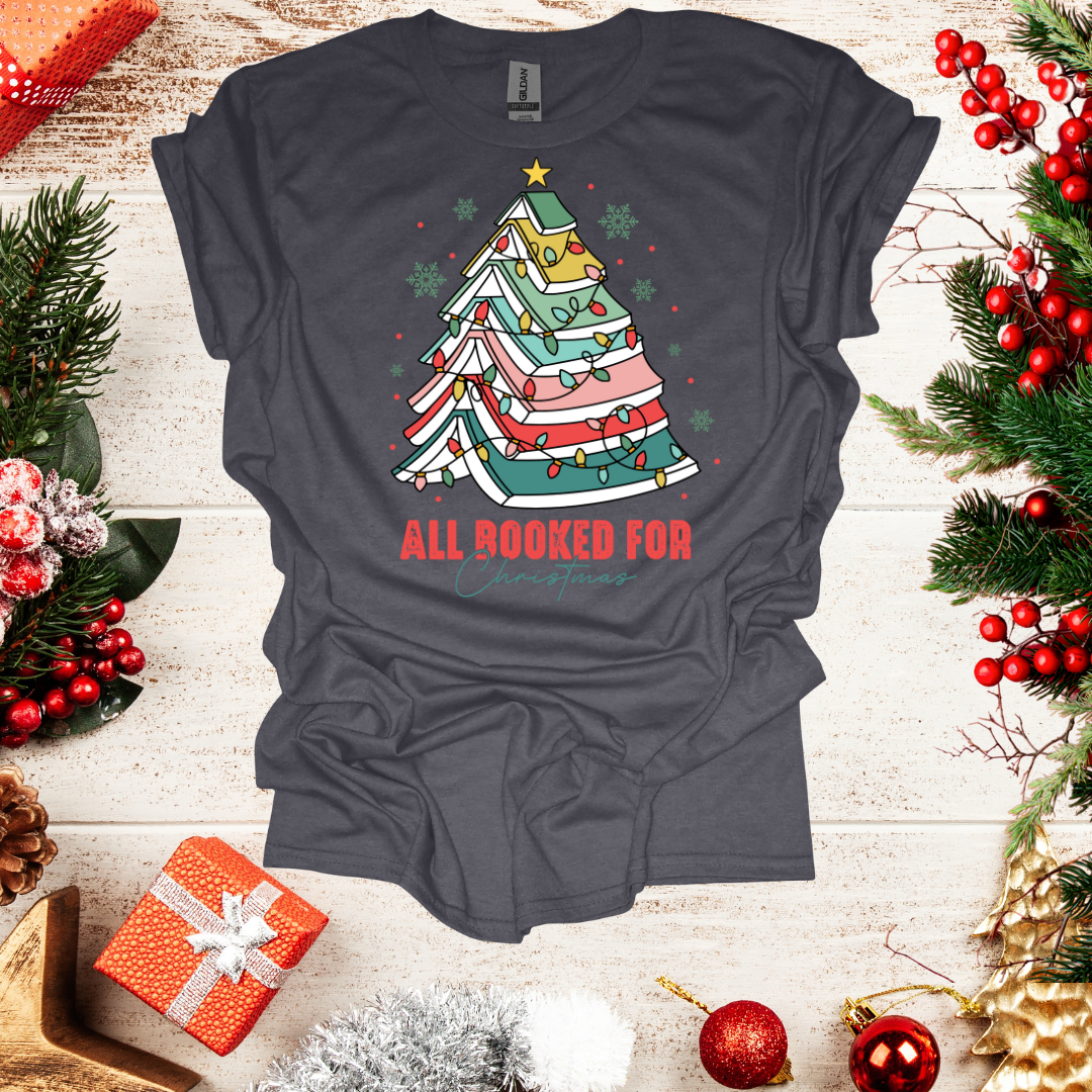 Unisex Book Christmas Tree T-Shirt