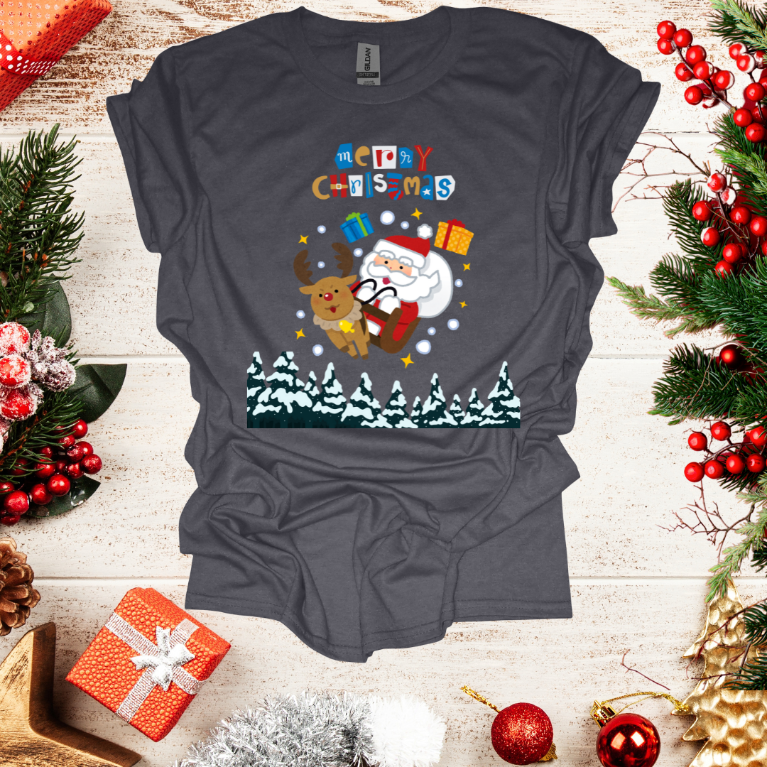 Unisex Santa on Sledge T-Shirt