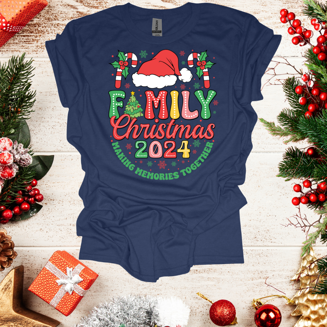 Unisex Family Christmas 2024 T-Shirt