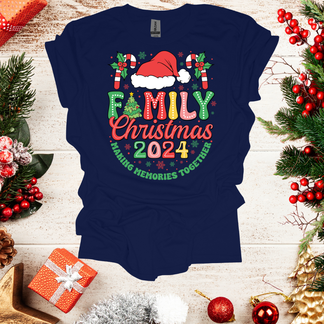 Unisex Family Christmas 2024 T-Shirt