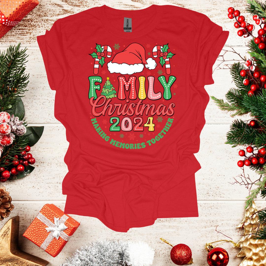 Unisex Family Christmas 2024 T-Shirt