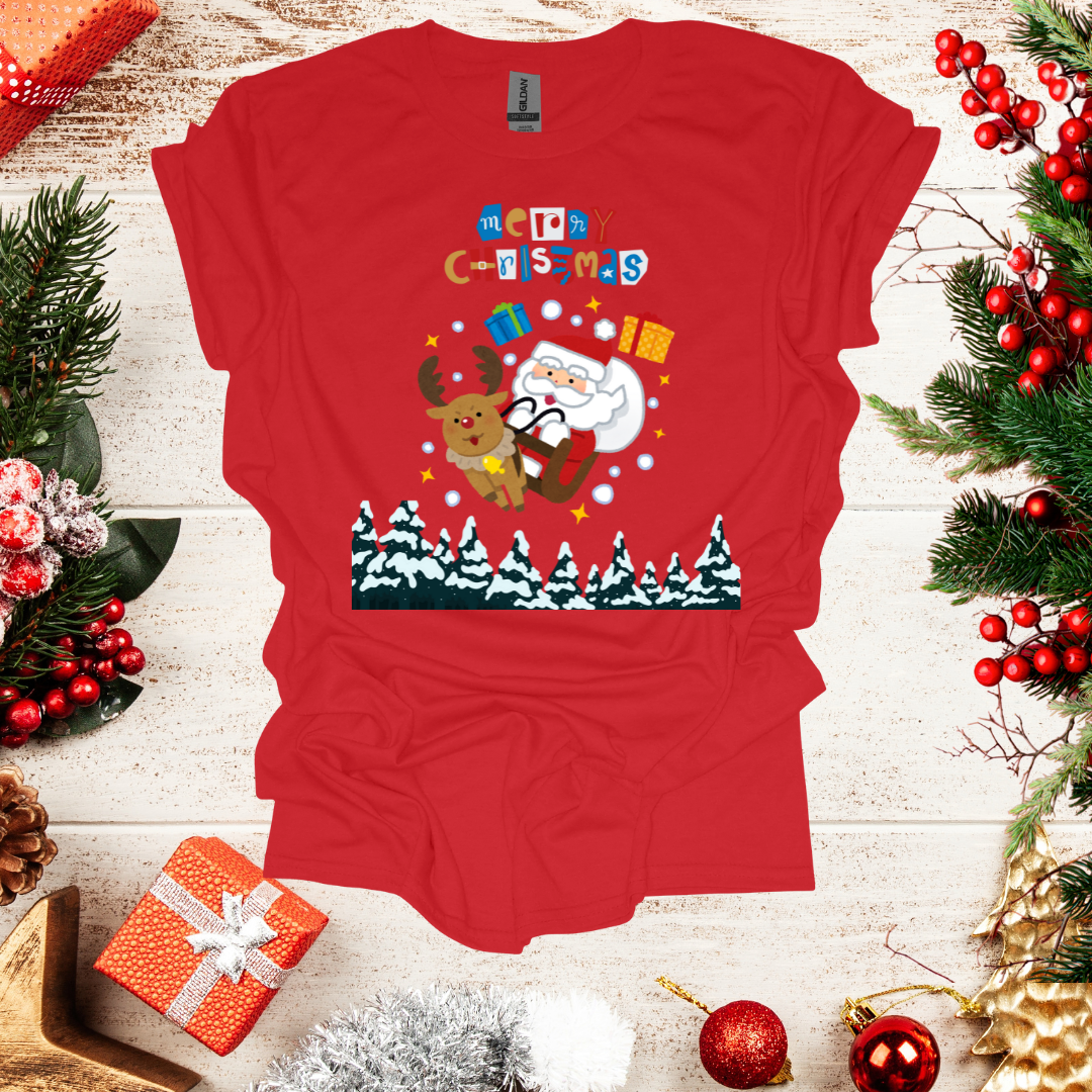 Unisex Santa on Sledge T-Shirt