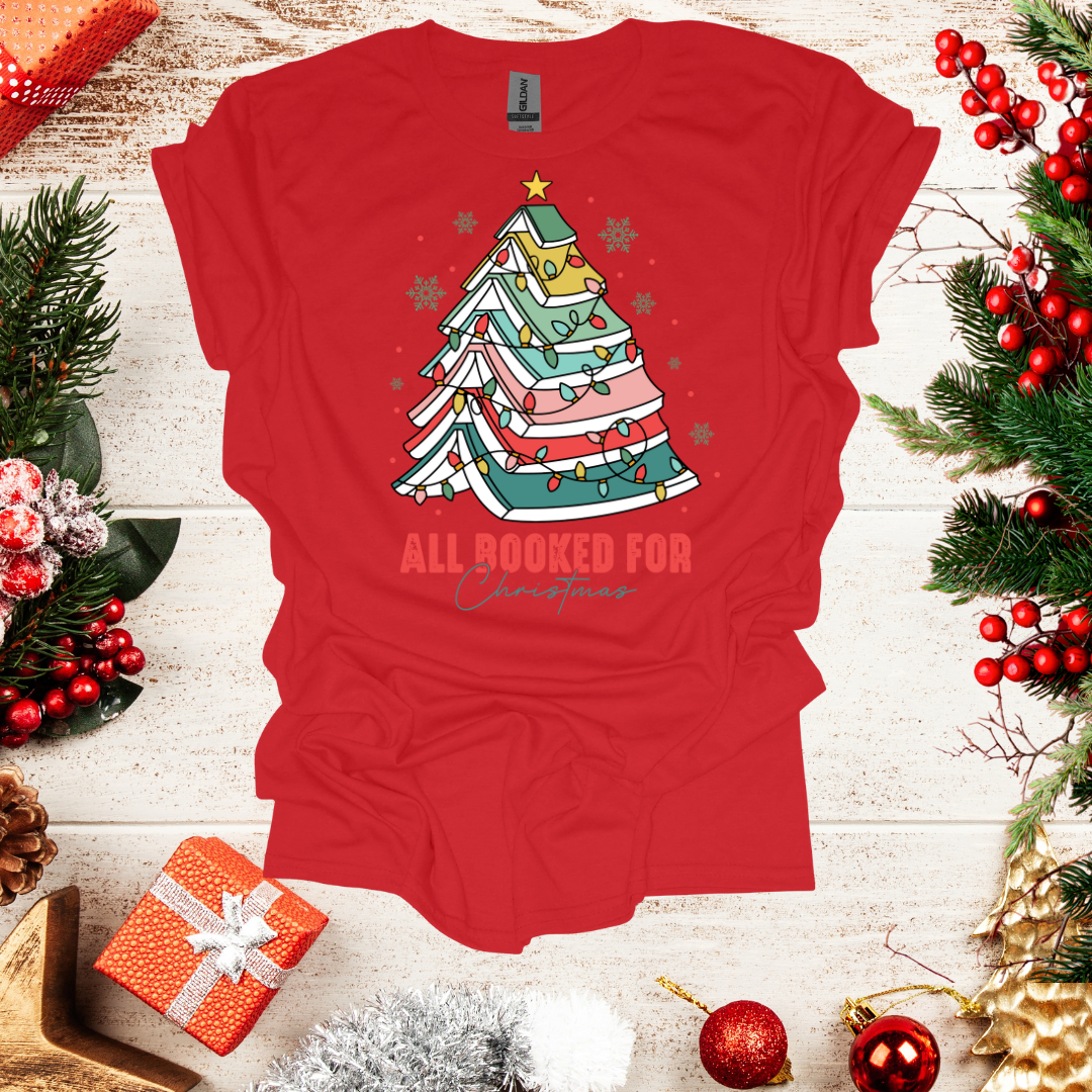 Unisex Book Christmas Tree T-Shirt