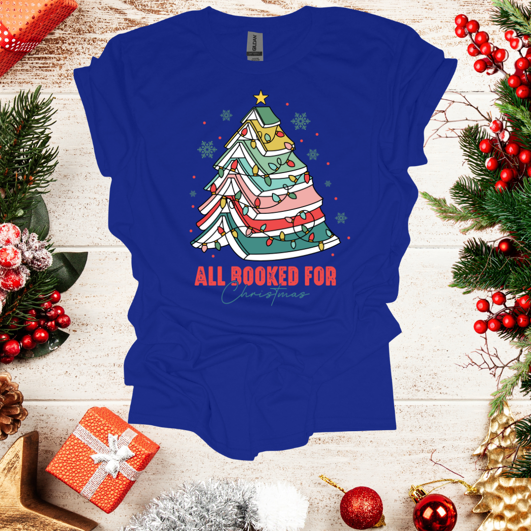 Unisex Book Christmas Tree T-Shirt