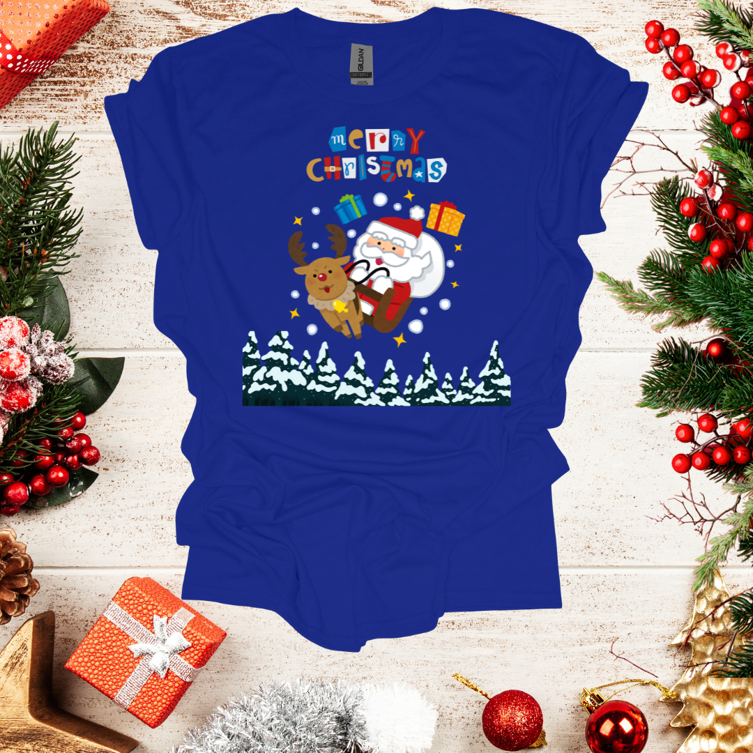 Unisex Santa on Sledge T-Shirt