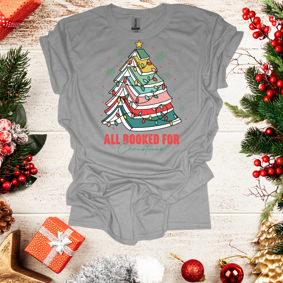 Unisex Book Christmas Tree T-Shirt