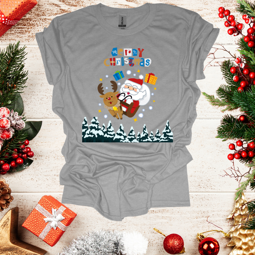 Unisex Santa on Sledge T-Shirt