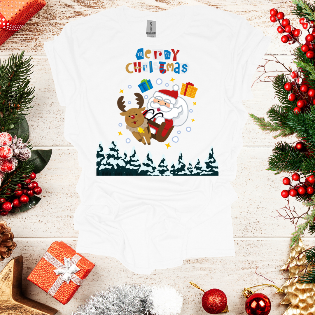 Unisex Santa on Sledge T-Shirt