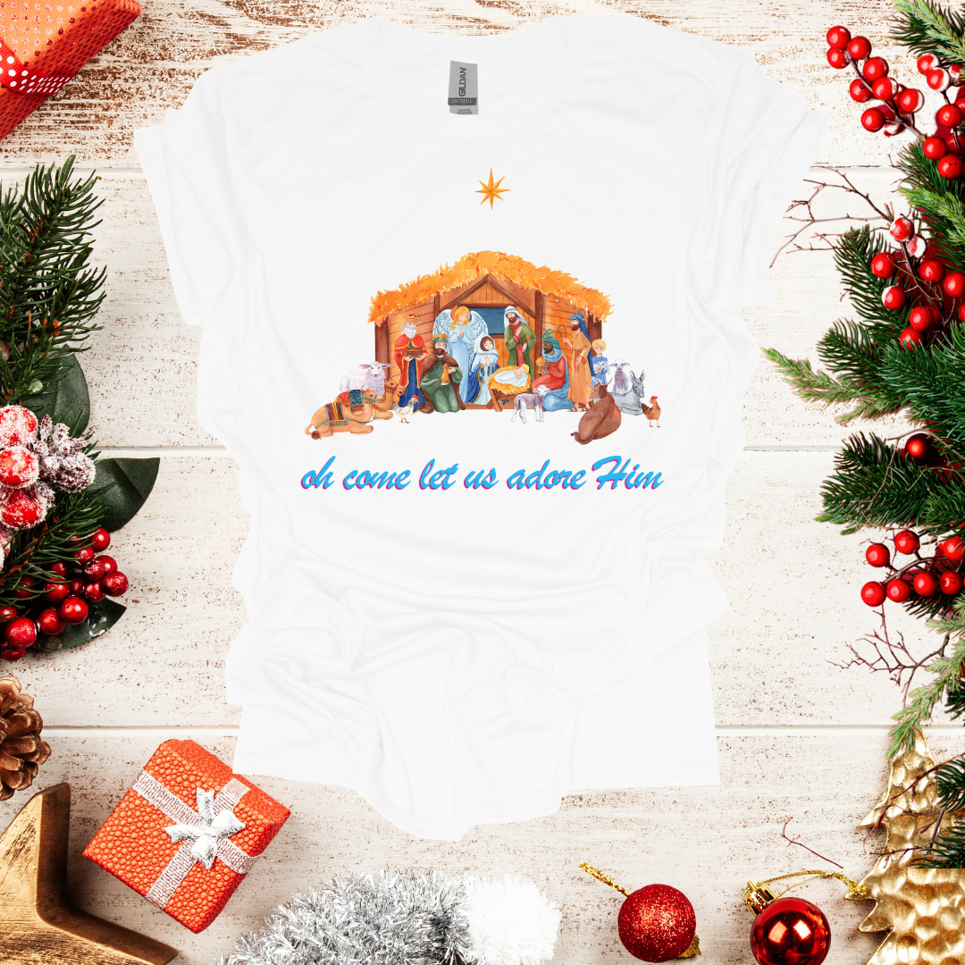 Unisex Let us Adore Him T-Shirt