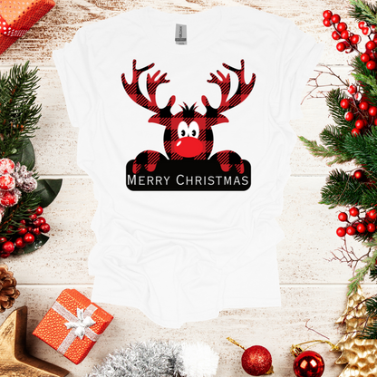 Unisex Moose Merry Christmass T-Shirt